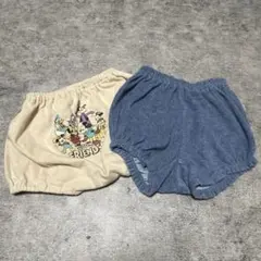 ベビーフリースパンツ2枚セット60-80cm