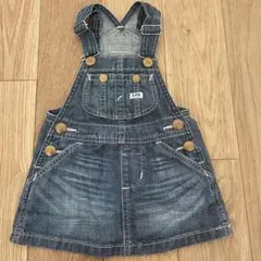 【美品】Lee デニム ジャンバースカート 80