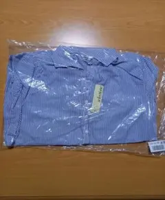 ニッセン　ブラウス　スキッパー　七分袖　ストライプ　新品　未使用