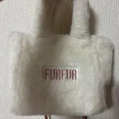 FURFUR エコファートートバッグ ホワイト×ピンク(限定カラー)