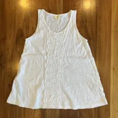 Zara Girls ホワイトタンクトップ 8 (128cm)