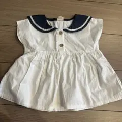 セーラーカラー ベビーブラウス 90cm