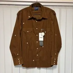 新品未使用Wrangler ラングラー コーデュロイ長袖シャツ 花刺繍