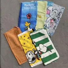 スヌーピータオルセット　ハンドタオル7枚セット