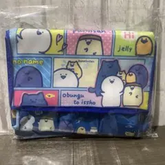 お文具といっしょ　5ポケット付き保冷バッグ ブルー系　②