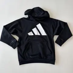 adidas 黒 フード付きパーカー150㎝