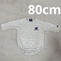 Champion ロンパース 80cm グレー 長袖　キルト　キルティング　冬のサムネイル