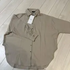 Re:EDIT ベージュ 長袖シャツ　ネルシャツ