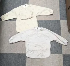 kalavika 長袖食事エプロンL 2枚セット