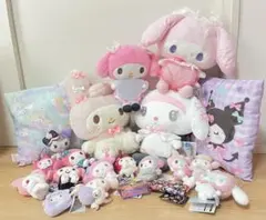【タグ付き】マイメロディ(＆クロミ)ぬいぐるみ　クッション　21点セット