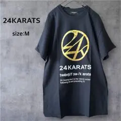 【美品】24KARATS ロゴ Tシャツ M
