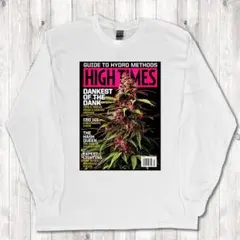 HITIMES ハイタイムス ピンク フライヤー　白 ロンT XL