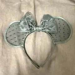 ディズニーランド　ミニーカチューシャ 黒レース