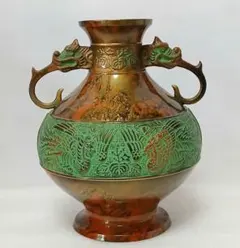 伝統工芸品 花瓶 晴峰型 寿孔雀 - メルカリ