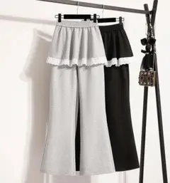 【りぼん様お取り置き2色】新品 大きいサイズ 秋冬 裾レース スウェット