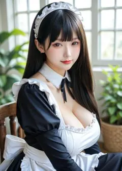 月屋 A4 ポスター 4K 高画質 グラビア 写真 美女 メイド R0070