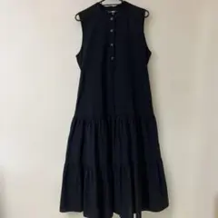 UNIQLO ブラック ノースリーブ ワンピース M