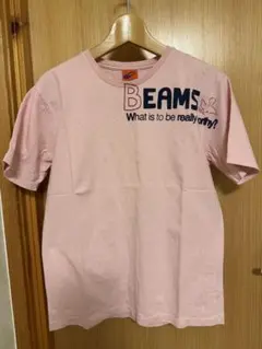BEAMS Tシャツ ピンク ロゴプリントのサムネイル