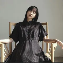 foufou】マットクレープチャイナワンピース - メルカリ