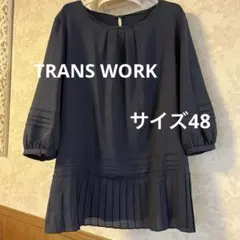 美品　大きいサイズ48 トランスワーク　ゆったりチュニックのサムネイル