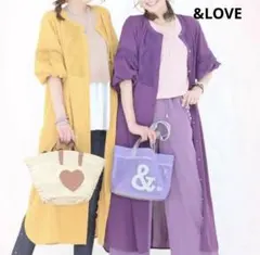 ＆LOVE アンドラブ　テクニックいらずの黄金シルエットドレス　イエロー　Lのサムネイル