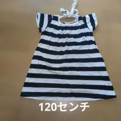 NEEDLE WORKS ボーダー 半袖ワンピース 120cmのサムネイル