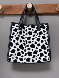 ヒョウ柄風ハンドバッグ 中型