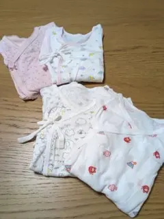 ベビー肌着 4枚セット 50−60 と新生児用