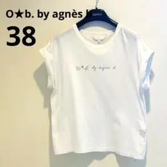 TO★b. by agnès b. Tシャツ　ホワイト　ゴールドロゴ　美品のサムネイル