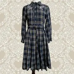 レトロ ロングワンピース