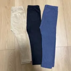 ユニクロ　ベビーレギンス　フリース　3枚セット 90cm
