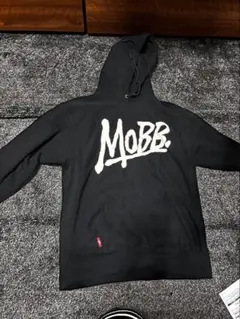 MOBB ブラック フード付きパーカー