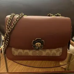 美品❁⃘COACHコーチ❁⃘パーカーティーローズ ターンロック2wayチェーンバッグ