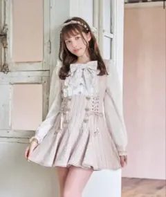 LIZLISA リズリサ 半袖メッセージリボンツイードセットアップ 半袖メッセージリボンツイードセットアップ ｜ LIZ LISA