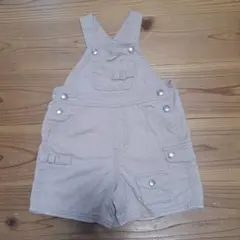 baby GAP ベージュ ショートオーバーオール 80CM