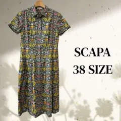 SCAPA リバティ　パックワーク　シャツワンピース　半袖 2026年最新】スキャパ scapa リバティ ワンピースの人気アイテム