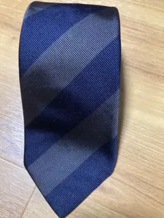 ORIHICA シルク100% ネクタイ 新品ネイビー　ストライプ日本製