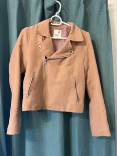 earth music&ecology フェイクスウェードライダースジャケット