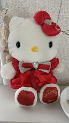 ハローキティ 2000年 天使の羽　赤エンジェルキティ電報ぬいぐるみ