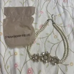 STRAWBERRY-FIELDS パール調 フラワー ネックレスのサムネイル
