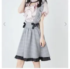 [値下げ]Ank Rouge 裾フリルサス付きスカートのサムネイル