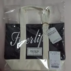 Her lip to Canvas Mini Tote black 新宿 - メルカリ