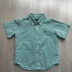 Ralph Lauren 半袖シャツ サイズ90 緑 チェック
