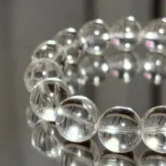笙*翔様 水晶 ✧ 浄化・調和・心を整える　粒12mm 内径16cm 重量35g