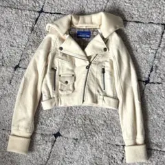 【希少✨】y2k バーバリーブルーレーベル　ライダース　ジャケット　ブルゾン