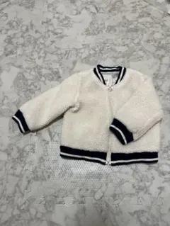 GAP ギャップ　90 ボアジャケット　アウター　ホワイト　ベビー服