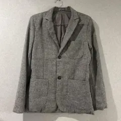 XIN TAO グレー テーラードジャケット　ツイード