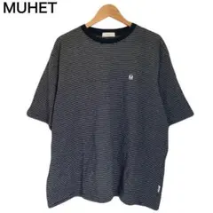 ミュエータ　リンガー風Tシャツ　ワンポイント　ボーダー　レディース　綿　ロゴのサムネイル
