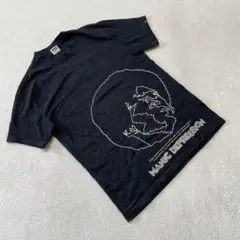 MANIC DEPRESSIONTシャツ ブラック ロゴプリント 半袖コットンM