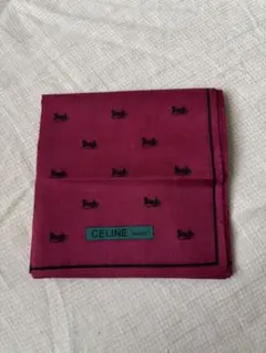 お値下げ！！新品　未使用　CELINE セリーヌ　馬車柄　総柄　ハンカチ